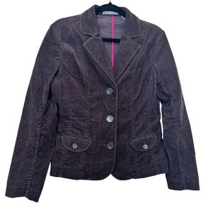 Liz Claiborne Dark Brown Vintage Corduroy Blazer Size 4